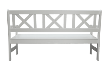 Utomhussoffa Europe 3-sits - Vit - Utemöbler & utemiljö - Utesoffa - Trädgårdsbänk & utebänk