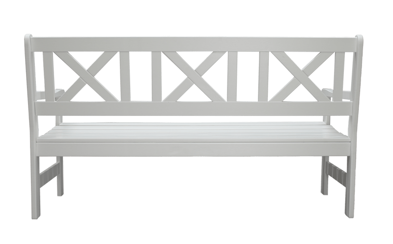 Utomhussoffa Europe 3-sits - Vit - Utemöbler & utemiljö - Utesoffa - Trädgårdsbänk & utebänk