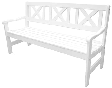 Utomhussoffa Europe 3-sits - Vit - Utemöbler & utemiljö - Utesoffa - Trädgårdsbänk & utebänk