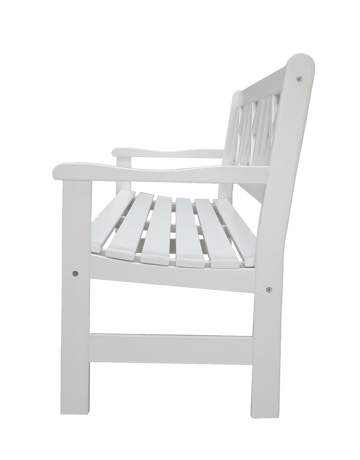 Utomhussoffa Europe 3-sits - Vit - Utemöbler & utemiljö - Utesoffa - Trädgårdsbänk & utebänk