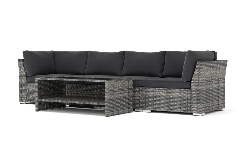 Wisconsin utomhus rak 4-sits soffa, Grå