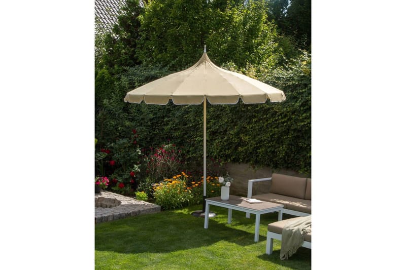 Balkongparasoll Minoa Beige - Beige - Utemöbler & utemiljö - Solskydd - Balkongskydd