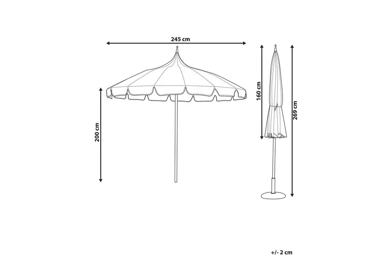Balkongparasoll Minoa Blå - Blå - Utemöbler & utemiljö - Solskydd - Parasoll - Balkongparasoll