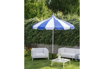 Balkongparasoll Minoa Blå/Vit - Blå/Vit - Utemöbler & utemiljö - Solskydd - Balkongskydd