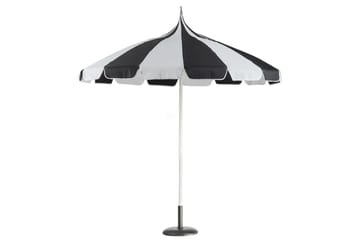 Balkongparasoll Minoa Svart/Vit - Svart/Vit - Utemöbler & utemiljö - Solskydd - Balkongskydd