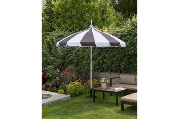 Balkongparasoll Minoa Svart/Vit - Svart/Vit - Utemöbler & utemiljö - Solskydd - Balkongskydd