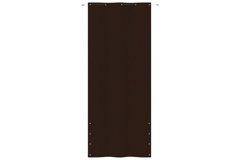 Balkongskärm brun 100x240 cm oxfordtyg - Brun - Balkongskydd