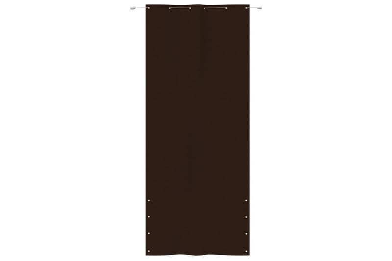 Balkongskärm brun 120x240 cm oxfordtyg - Brun - Balkongskydd