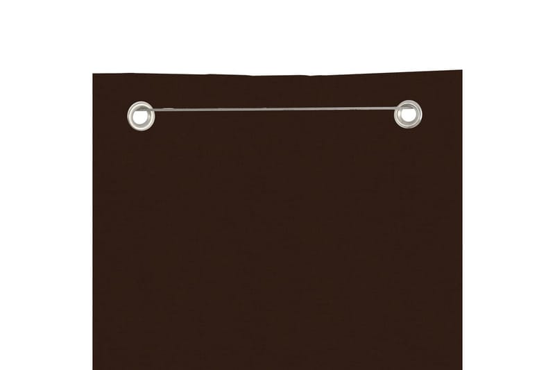 Balkongskärm brun 80x240 cm oxfordtyg - Brun - Balkongskydd