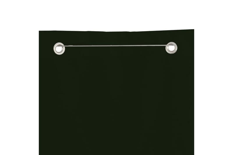 Balkongskärm mörkgrön 140x240 cm oxfordtyg - Mörkgrön - Balkongskydd