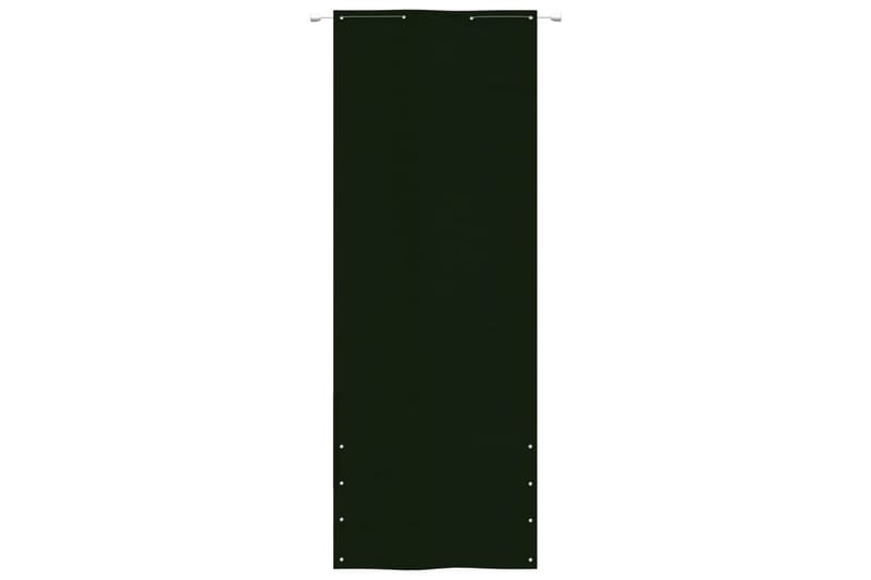 Balkongskärm mörkgrön 80x240 cm oxfordtyg - Mörkgrön - Balkongskydd
