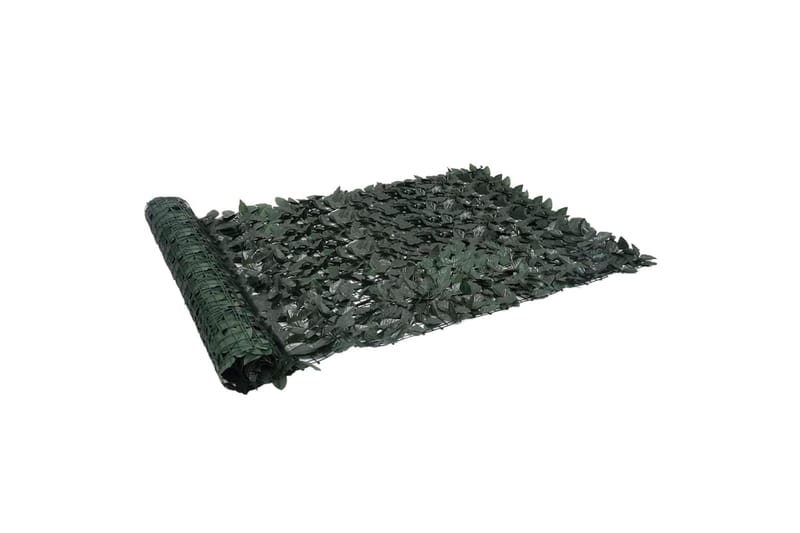 Balkongskärm mörkgröna blad 600x150 cm - Grön - Balkongskydd