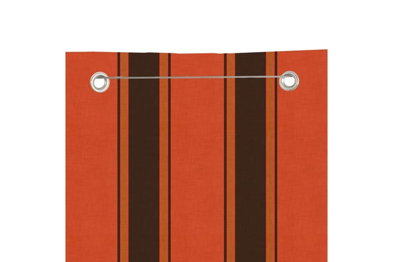 Balkongskärm orange och brun 140x240 cm oxfordtyg - Orange/brun - Balkongskydd