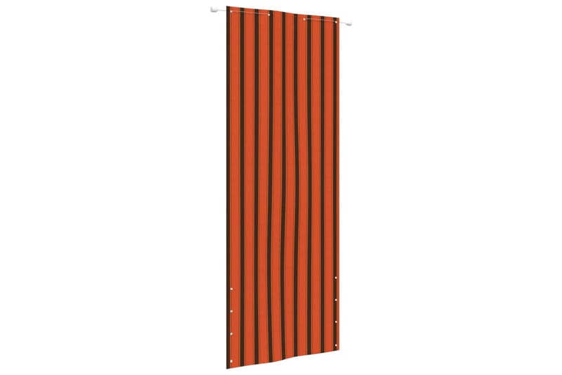 Balkongskärm orange och brun 80x240 cm oxfordtyg - Orange/brun - Balkongskydd