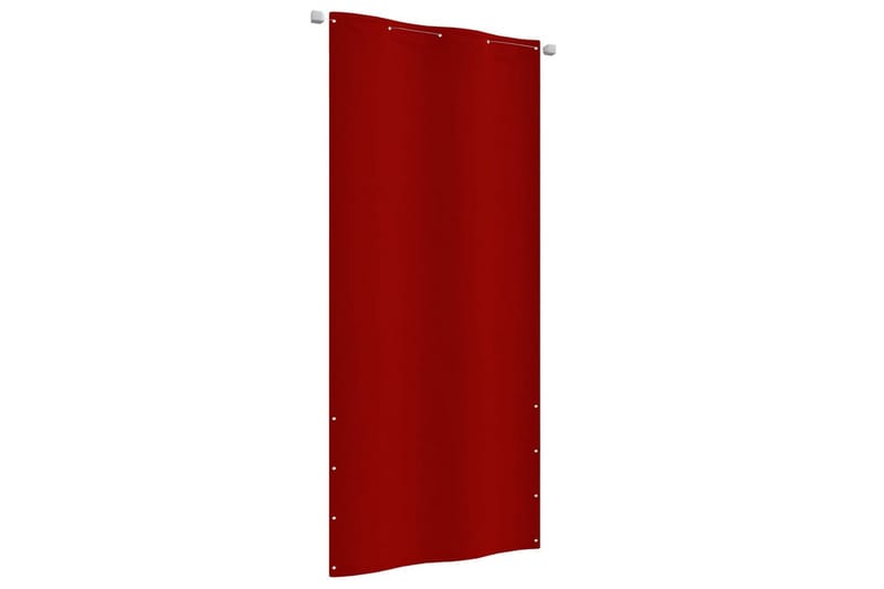 Balkongskärm röd 100x240 cm oxfordtyg - Röd - Balkongskydd