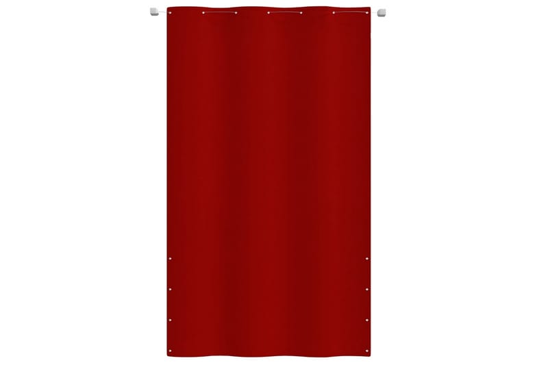 Balkongskärm röd 140x240 cm oxfordtyg - Röd - Balkongskydd
