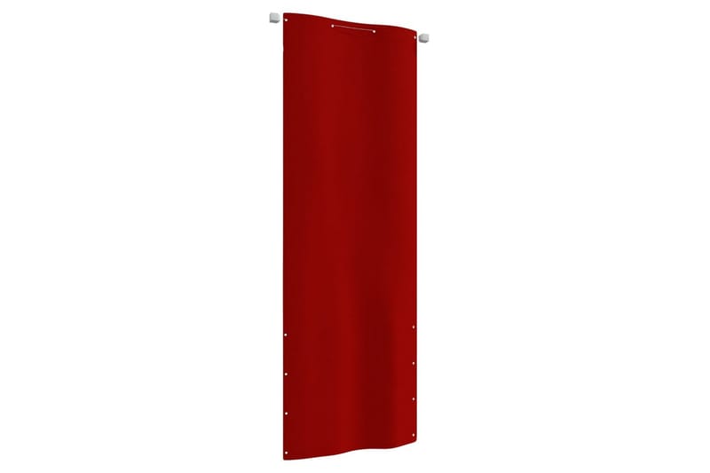 Balkongskärm röd 80x240 cm oxfordtyg - Röd - Balkongskydd