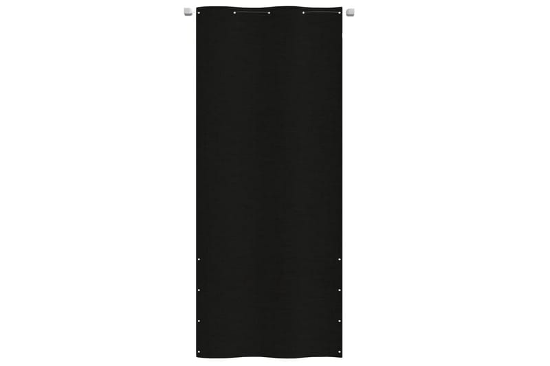 Balkongskärm svart 100x240 cm oxfordtyg - Svart - Balkongskydd