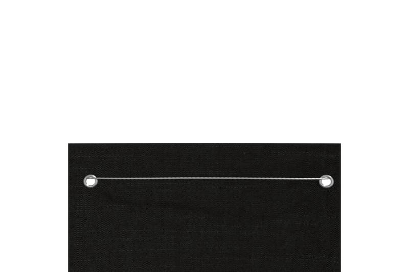 Balkongskärm svart 120x240 cm oxfordtyg - Svart - Balkongskydd