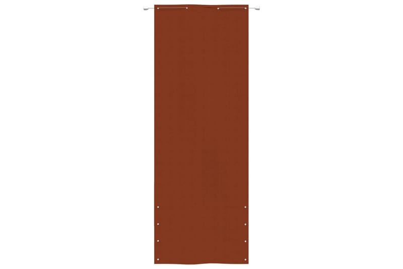 Balkongskärm terrakotta 80x240 cm oxfordtyg - Terrakotta - Balkongskydd