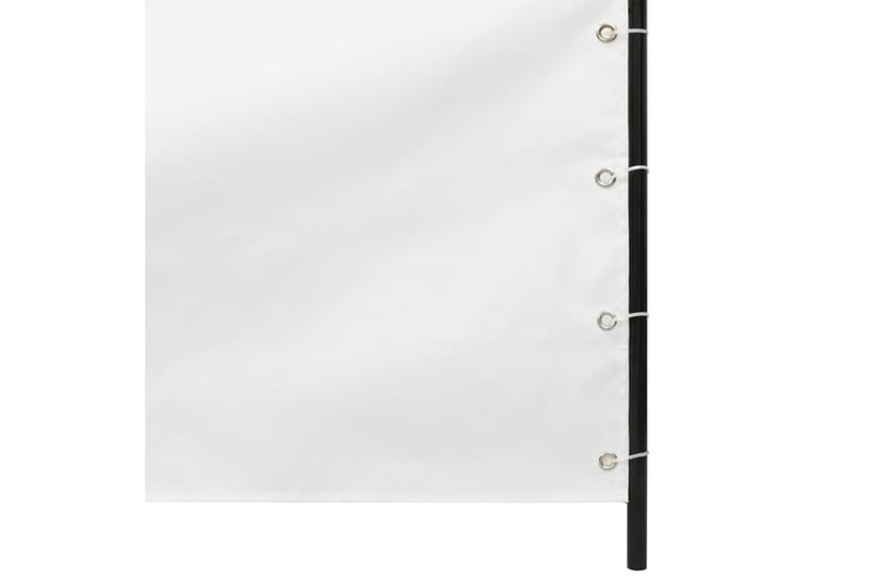 Balkongskärm vit 120x240 cm oxfordtyg - Vit - Balkongskydd