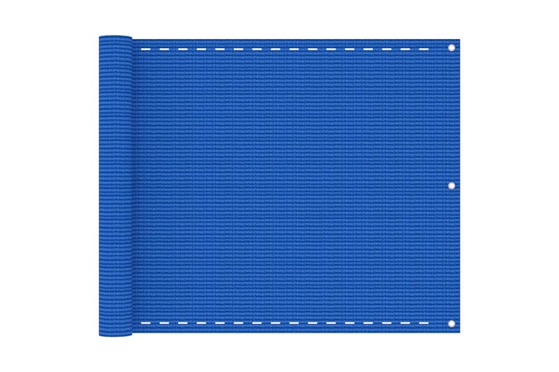 Balkongskärm blå 75x400 cm HDPE - Blå - Balkongskydd