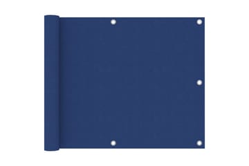 Balkongskärm blå 75x500 cm oxfordtyg