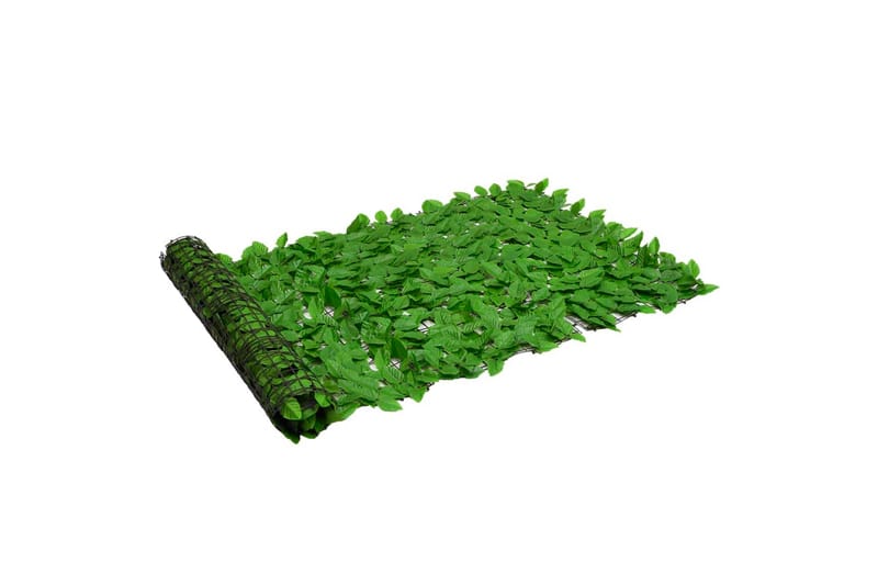 Balkongskärm gröna blad 400x100 cm - Grön - Balkongskydd