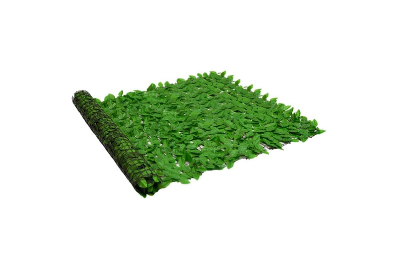 Balkongskärm gröna blad 400x150 cm - Grön - Balkongskydd