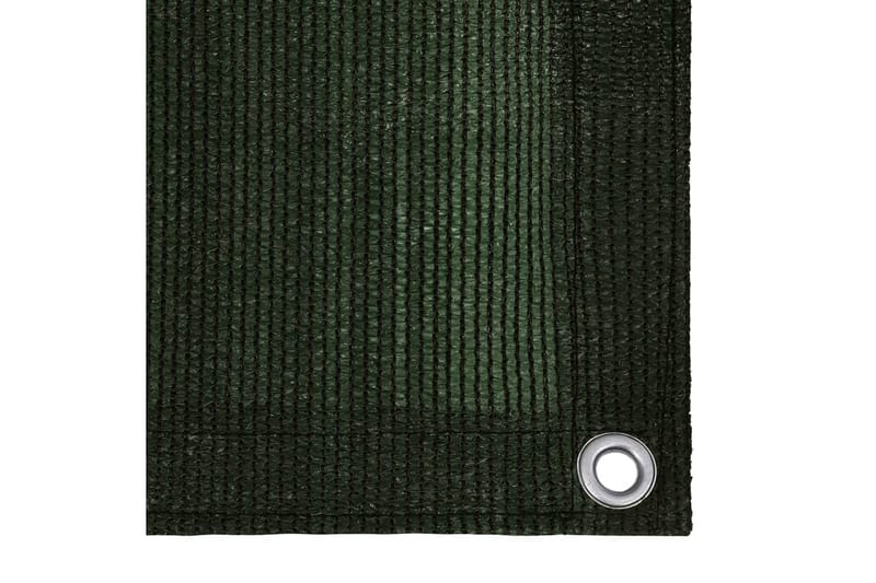 Balkongskärm mörkgrön 90x500 cm HDPE - Mörkgrön - Balkongskydd