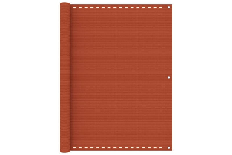 Balkongskärm orange 120x500 cm HDPE - Orange - Balkongskydd