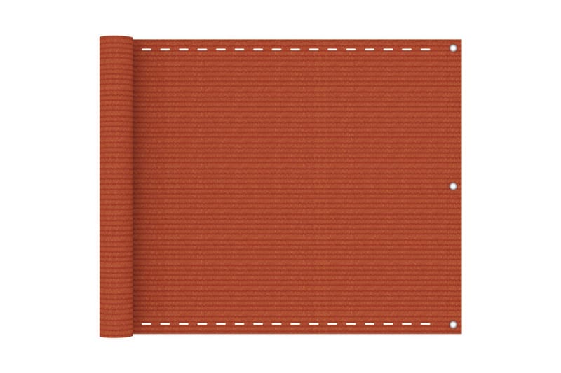 Balkongskärm orange 75x400 cm HDPE - Orange - Balkongskydd