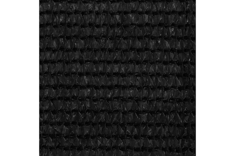 Balkongskärm svart 75x600 cm HDPE - Svart - Balkongskydd