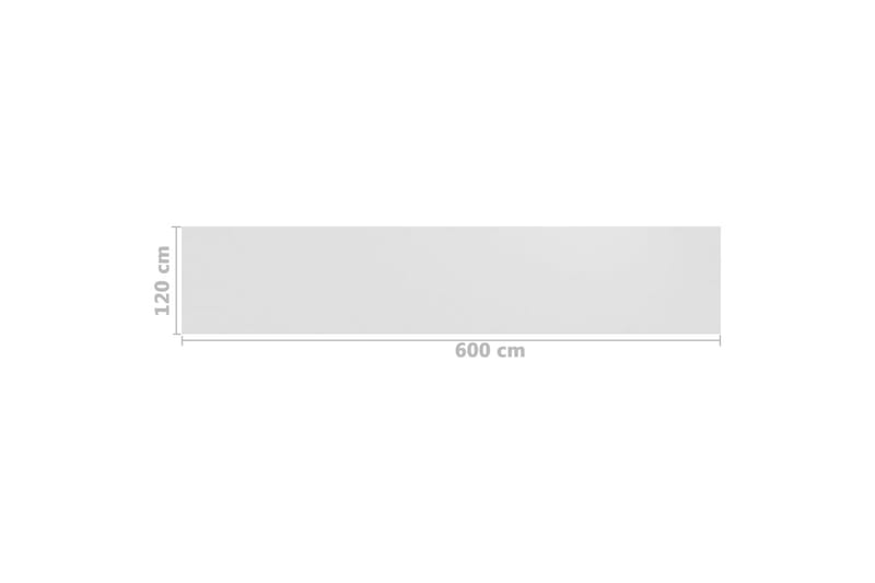 Balkongskärm vit 120x600 cm HDPE - Vit - Balkongskydd