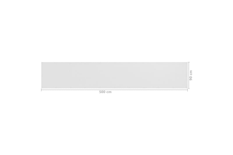 Balkongskärm vit 90x500 cm HDPE - Vit - Balkongskydd