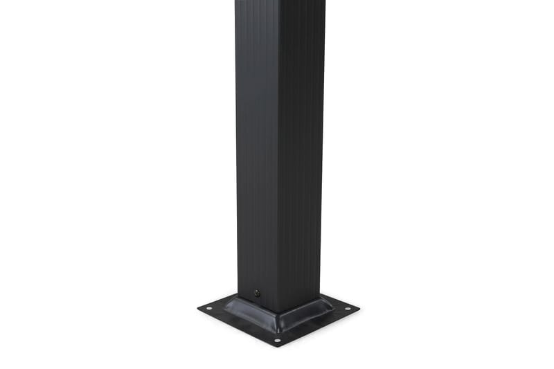 Fristående pergola med hopfällbart tak för altan och trädgård 4x3 - Svart / Aluminium - Utemöbler & utemiljö - Solskydd - Pergola