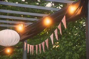 Fristående pergola med hopfällbart tak för altan och trädgård 4x3 - Svart / Aluminium - Utemöbler & utemiljö - Solskydd - Pergola