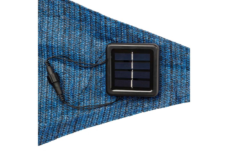 HI Solsegel med 100 LED-lampor blå 3x3x3 m - Blå - Solsegel