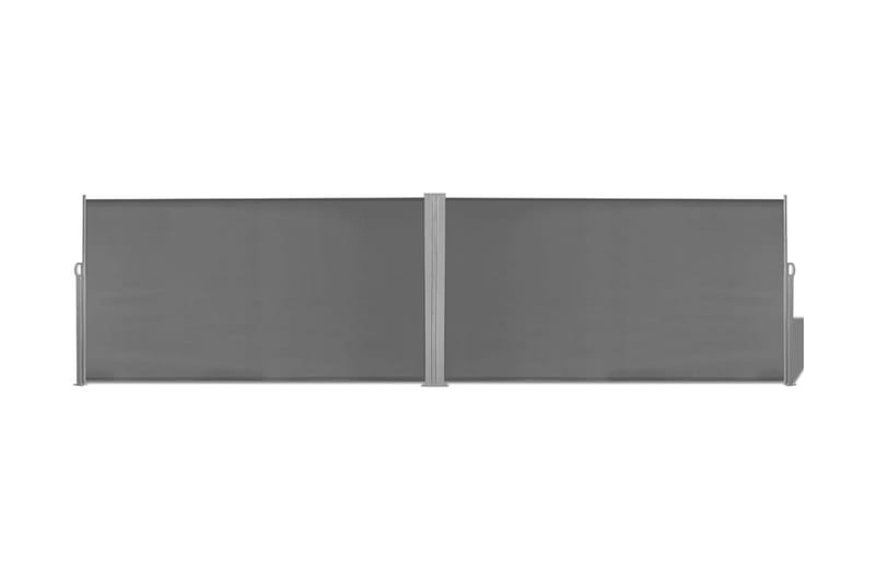 Infällbar skärm 160x600 cm grå - Grå - Solsegel