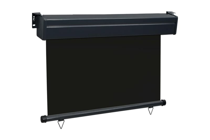 Balkongmarkis 100x250 cm svart - Svart - Markiser - Fönstermarkis