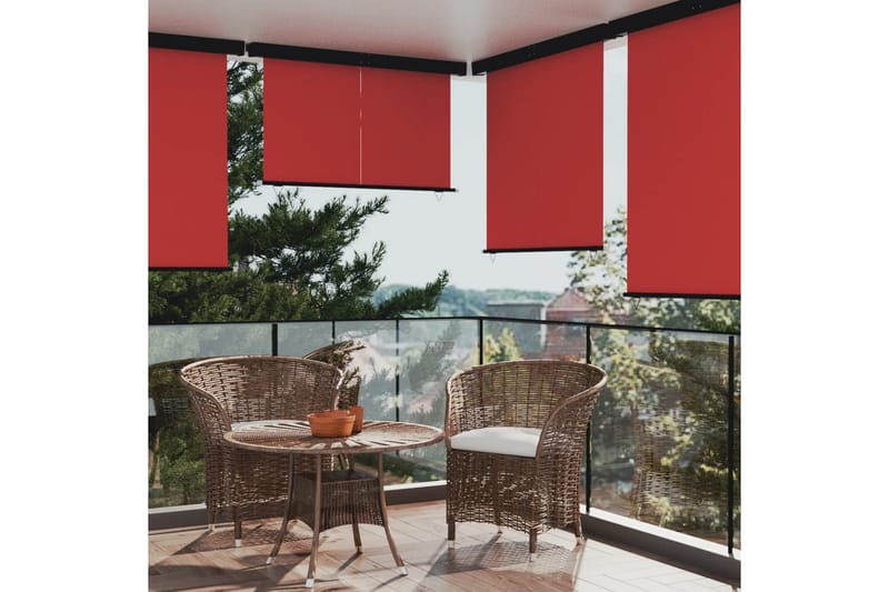 Balkongmarkis 160x250 cm röd - Röd - Markiser - Fönstermarkis