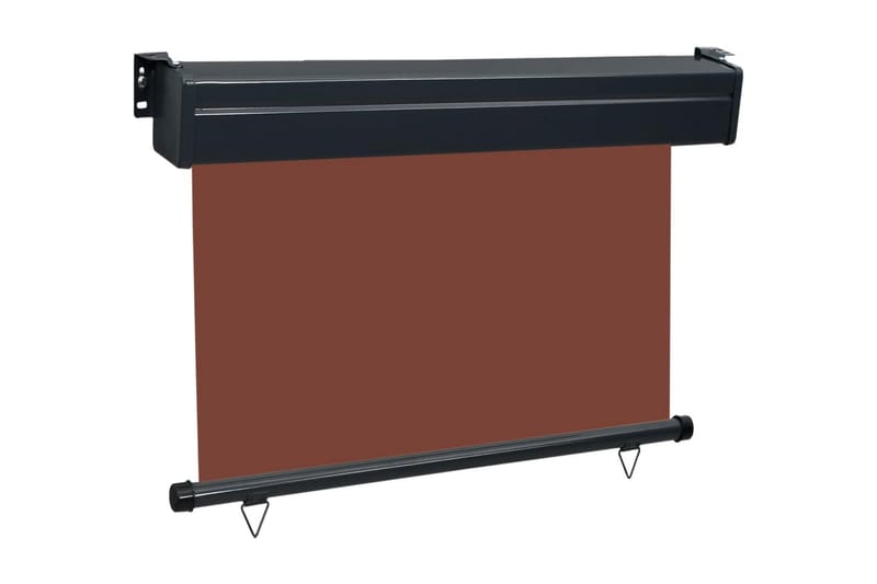 Balkongmarkis 80x250 cm brun - Brun - Markiser - Fönstermarkis