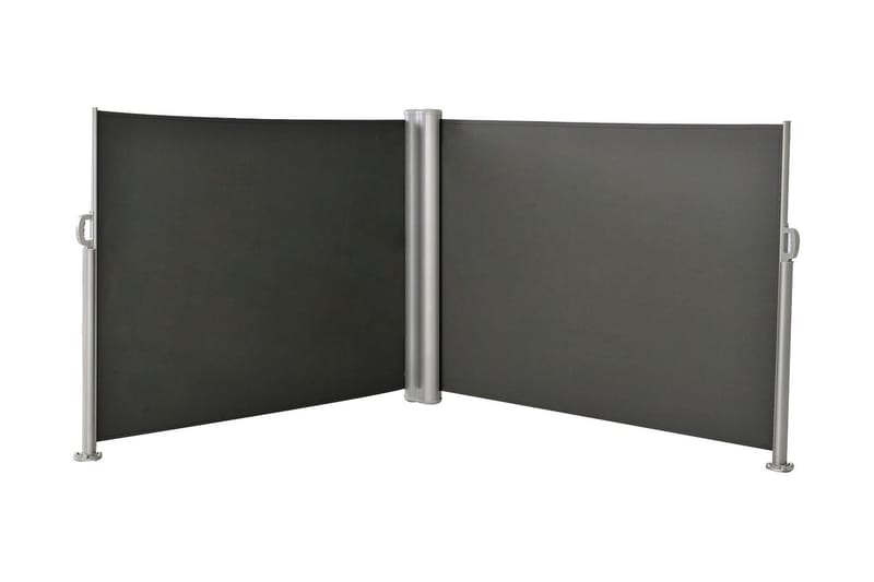 Dubbelsidig sidomarkis 1,6x6 m - Grå - Sidomarkis - Markiser
