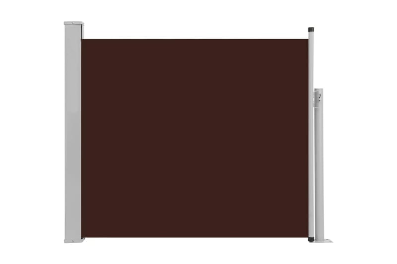 Infällbar sidomarkis 100x300 cm brun - Brun - Sidomarkis - Markiser