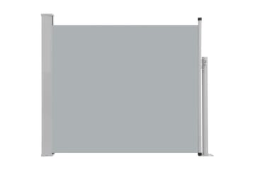 Infällbar sidomarkis 100x300 cm grå