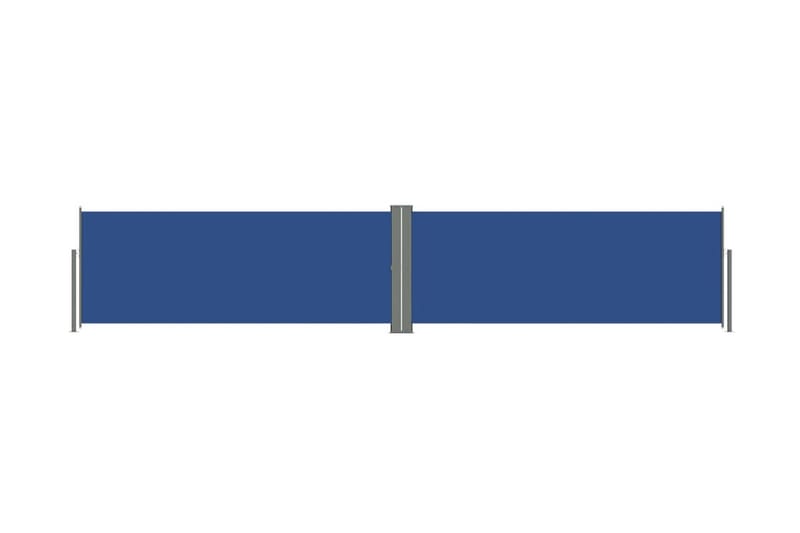 Infällbar sidomarkis 117x600 cm blå - Blå - Sidomarkis - Markiser