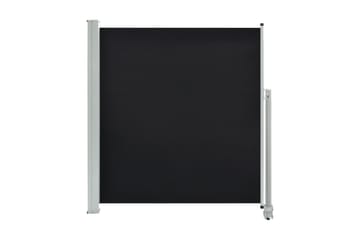 Infällbar sidomarkis 140x300 cm svart