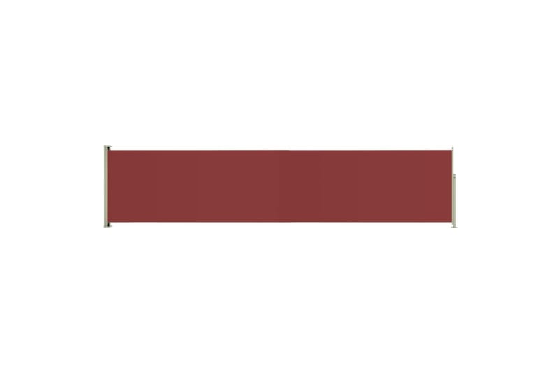 Infällbar sidomarkis 140x600 cm röd - Röd - Sidomarkis - Markiser