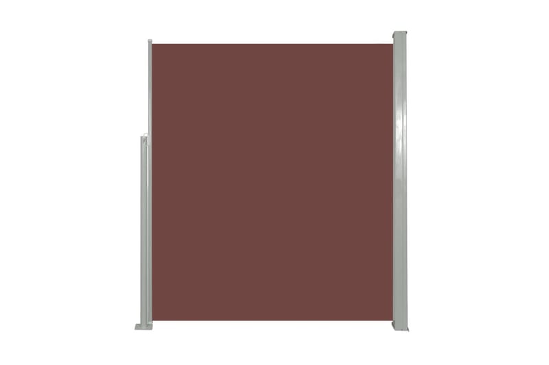 Infällbar sidomarkis 160x500 cm brun - Brun - Sidomarkis - Markiser
