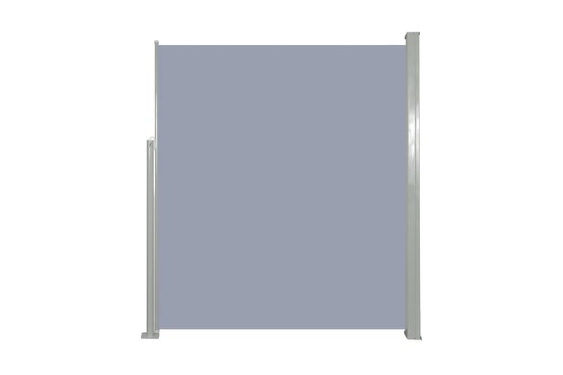 Infällbar sidomarkis 160x500 cm grå - Grå - Sidomarkis - Markiser